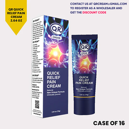 QR Quick Relief Pain Cream 2.64 oz - case of 16